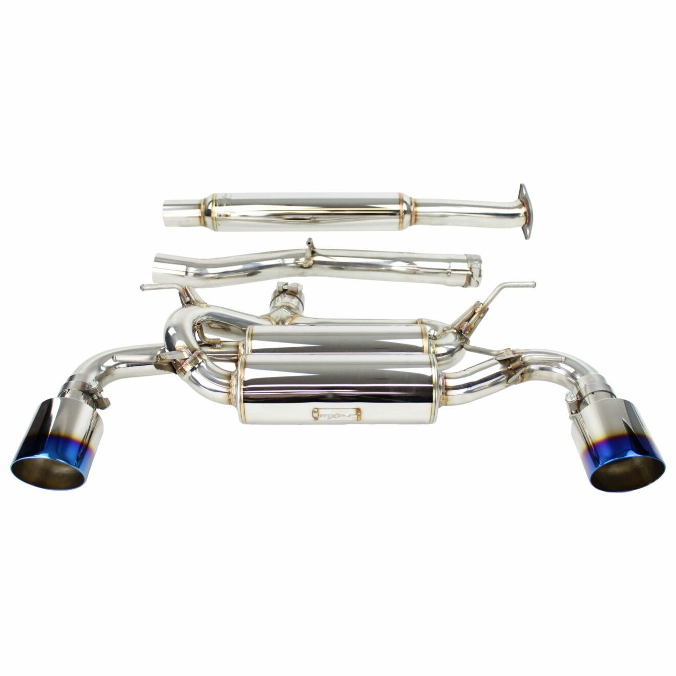 thumbnail image 2 of INVIDIA N2 Dual Titanium Burnt Tip Catback Exhaust For Subaru BRZ / Scion FRS / Toyota GR86 86 (2013-2024) 2 of 6