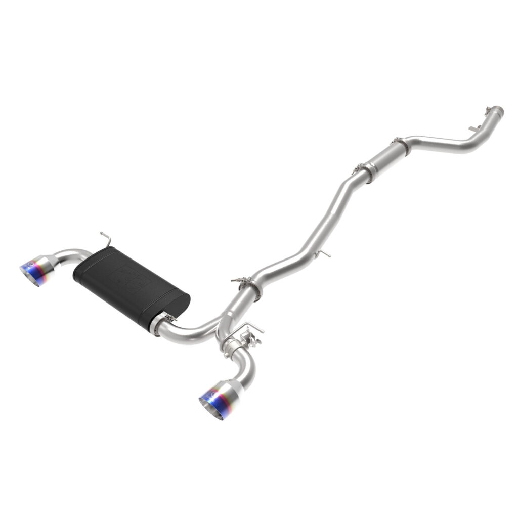 aFe POWER Takeda 2020 Toyota Supra L6-3.0L (t) 3.5in 304 SS CB Exhaust 4in Brushed Finish Tip
