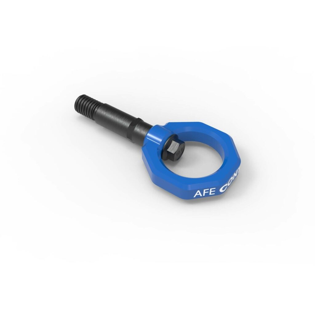 aFe Control Rear Tow Hook Red 20-21 Toyota GR Supra (A90) main image 1